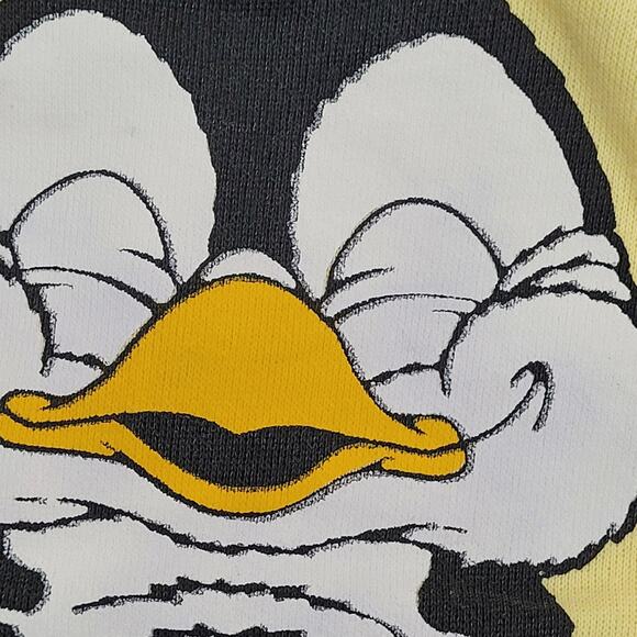 Vintage 90s Penguin Jacket Womens Medium 20x22 Yellow - Picture 12 of 12